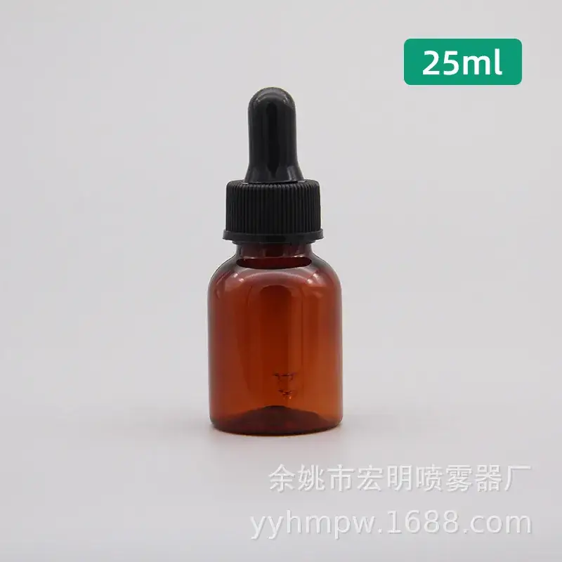 50ml Essential Oil Bottle Black Plastic Dropper - Image 4