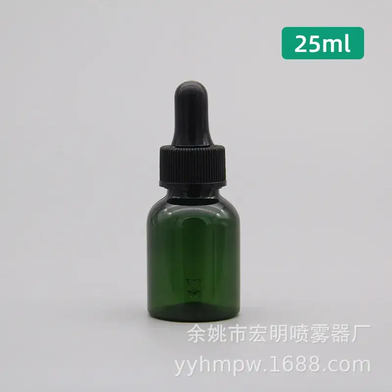 50ml Essential Oil Bottle Black Plastic Dropper - Image 5