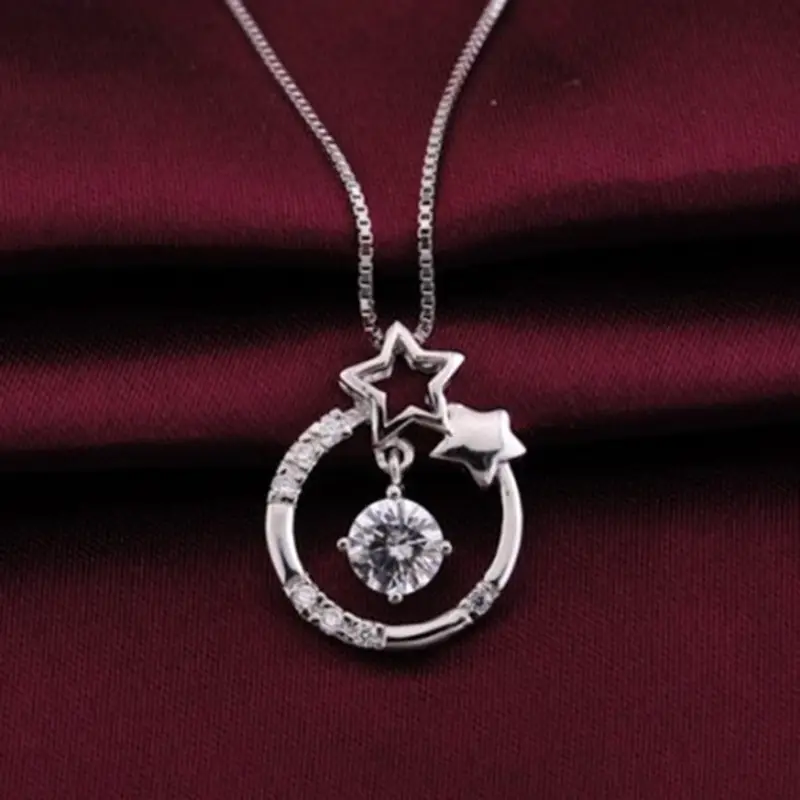 Weihua Star Girl Silver Plated Necklace Pendant - Image 2