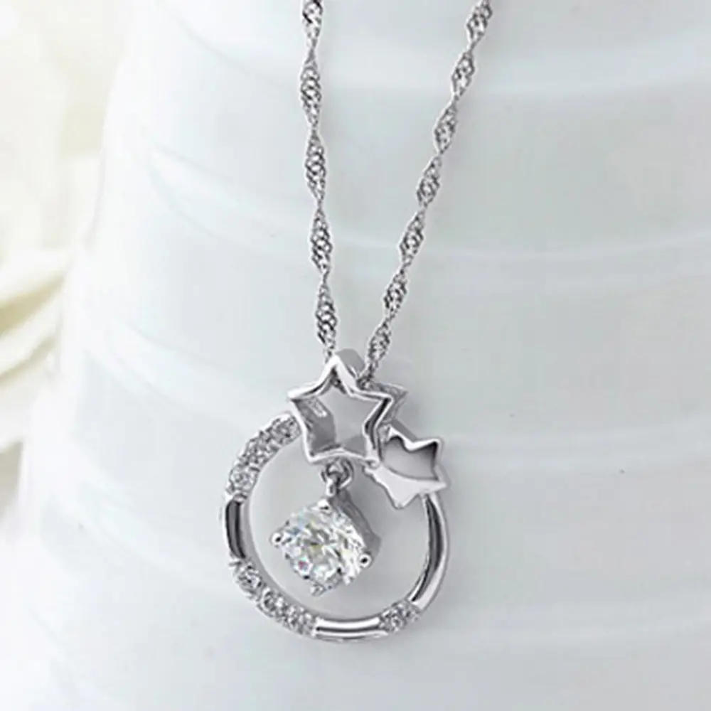Weihua Star Girl Silver Plated Necklace Pendant - Image 3