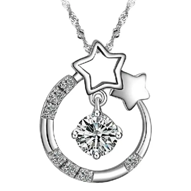 Weihua Star Girl Silver Plated Necklace Pendant