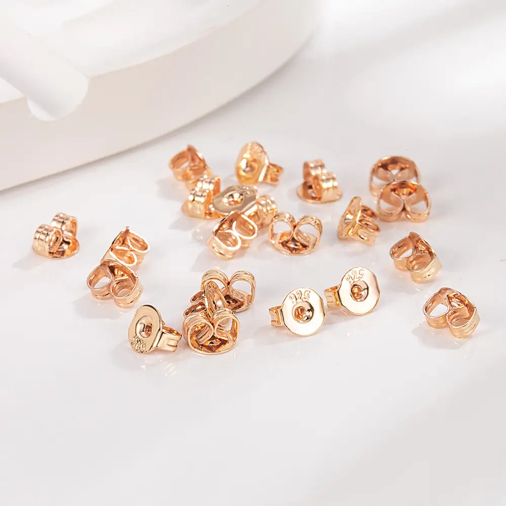 Silver Plated Crystal Ear Studs for Women - Image 3