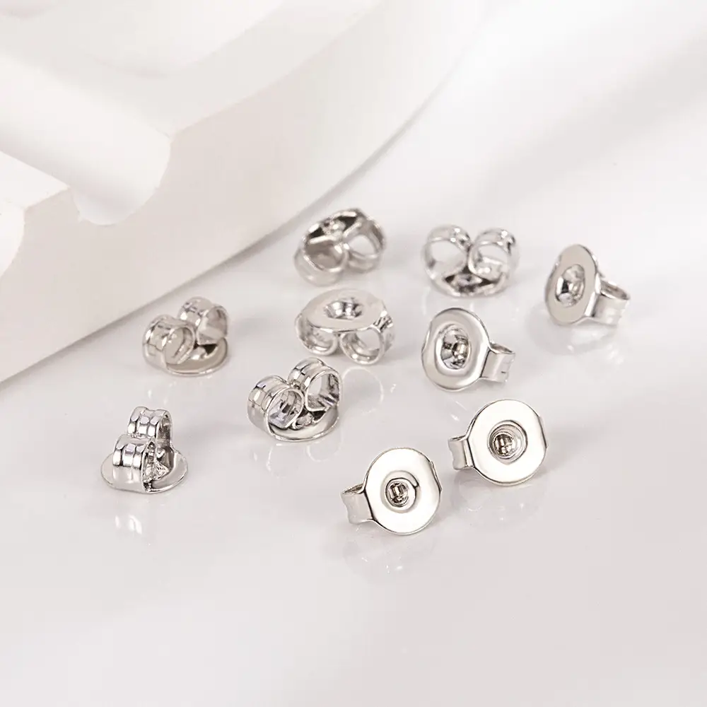 Silver Plated Crystal Ear Studs for Women - Image 5