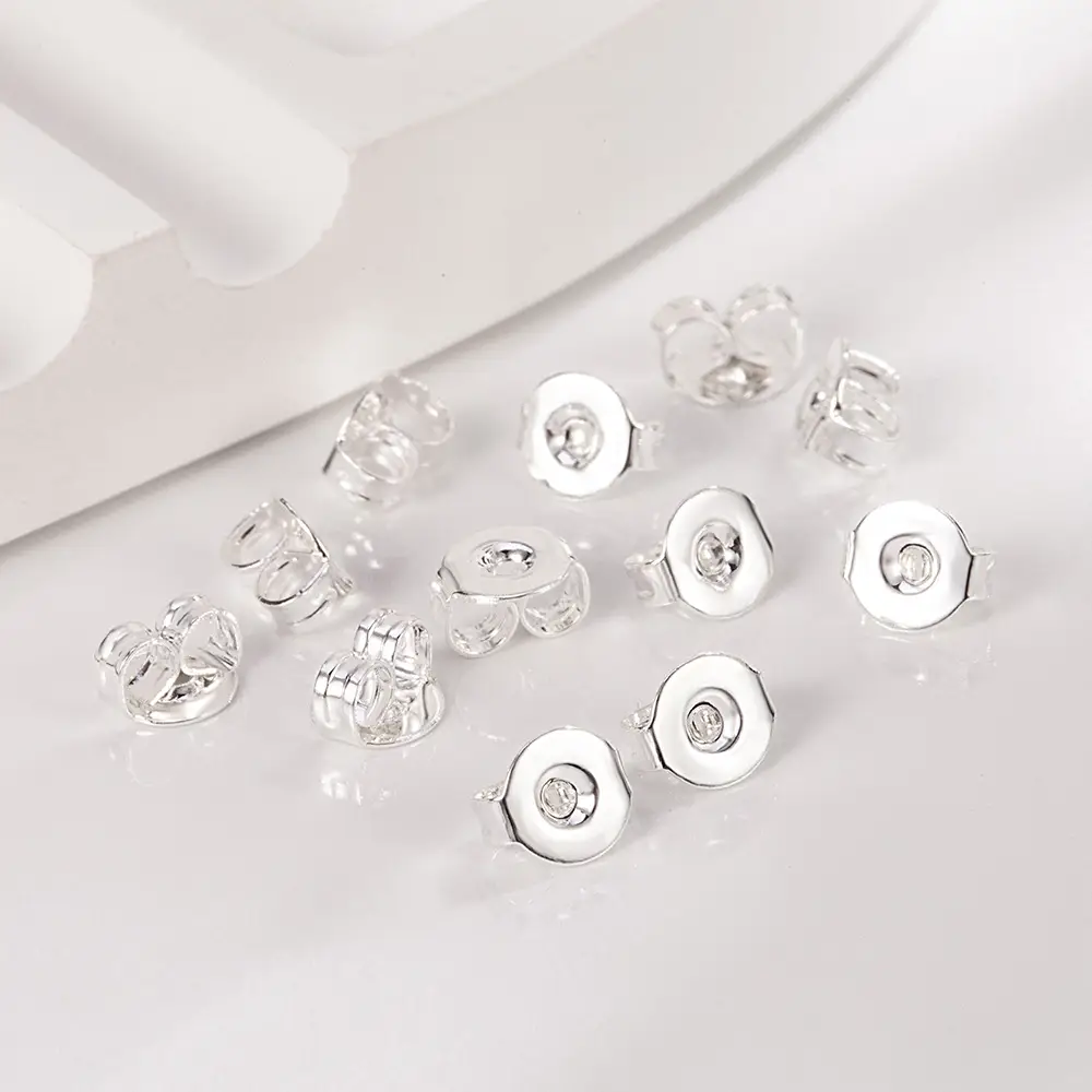 Silver Plated Crystal Ear Studs for Women - Image 6