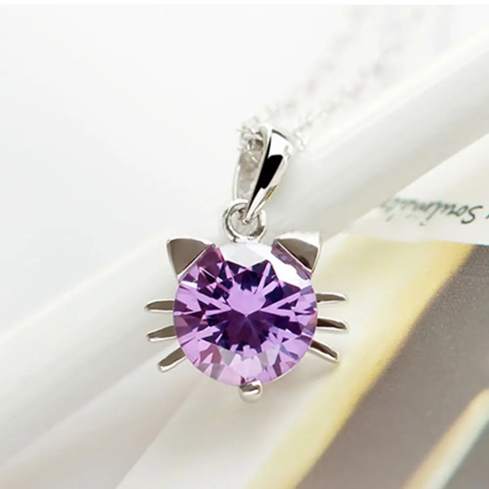 Silver Cat Elf Necklace Pendant for Women - Image 5