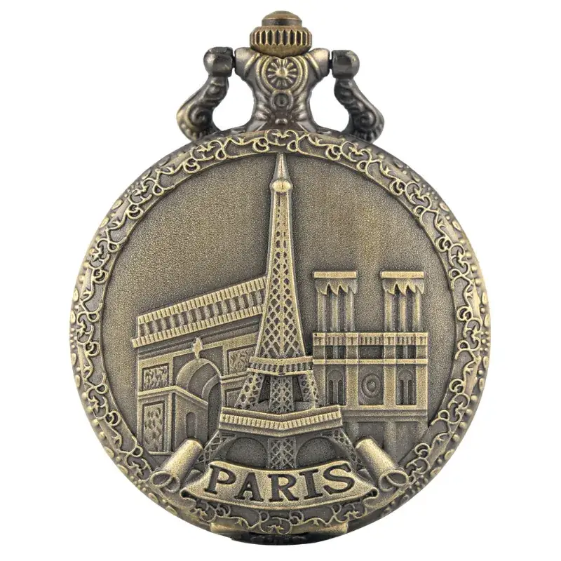 Retro Tower Pocket Watch for Men Women Large Dial — feature 20