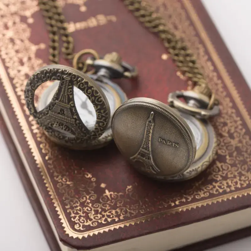 Retro Tower Pocket Watch for Men Women Large Dial — feature 9