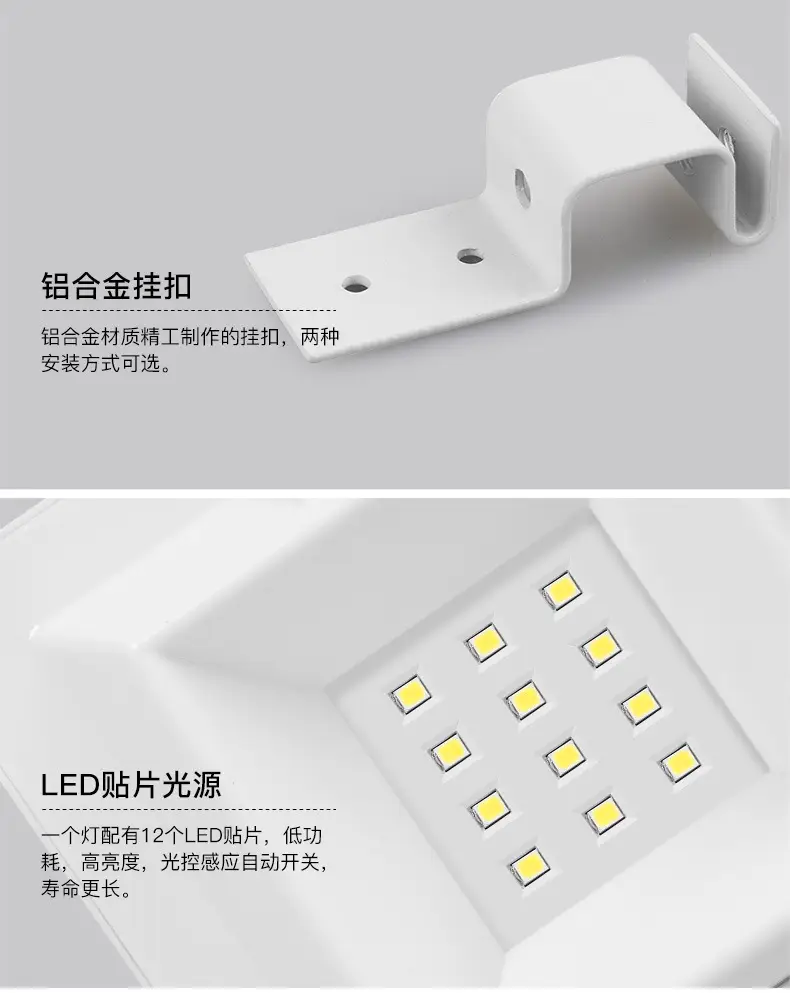 12LED Solar Wall Light Waterproof Outdoor High Brightness — feature 18