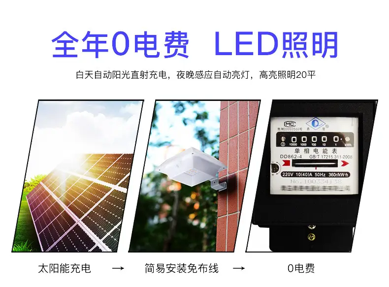 12LED Solar Wall Light Waterproof Outdoor High Brightness — feature 8