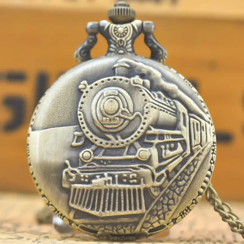 Retro Locomotive Pocket Watch for Men Women - Image 11