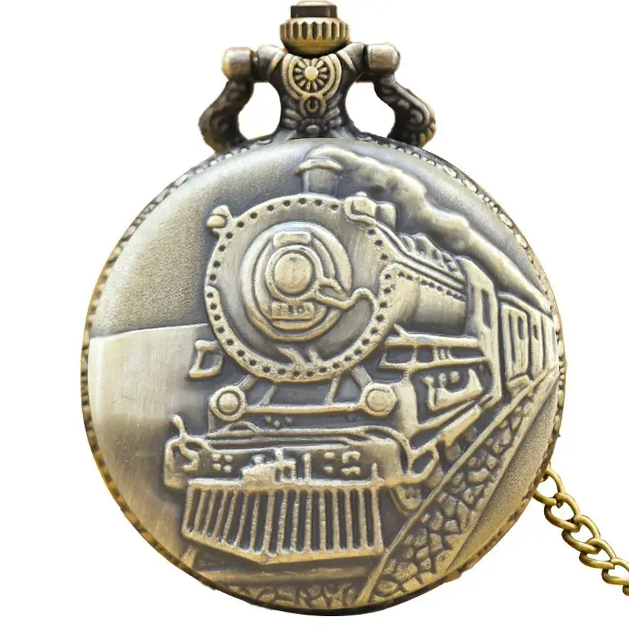 Retro Locomotive Pocket Watch for Men Women - Image 12