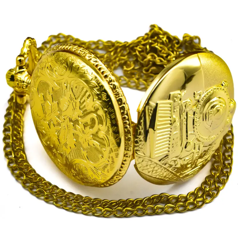 Retro Locomotive Pocket Watch for Men Women — feature 9