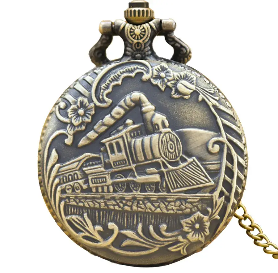 Retro Locomotive Pocket Watch for Men Women - Image 6