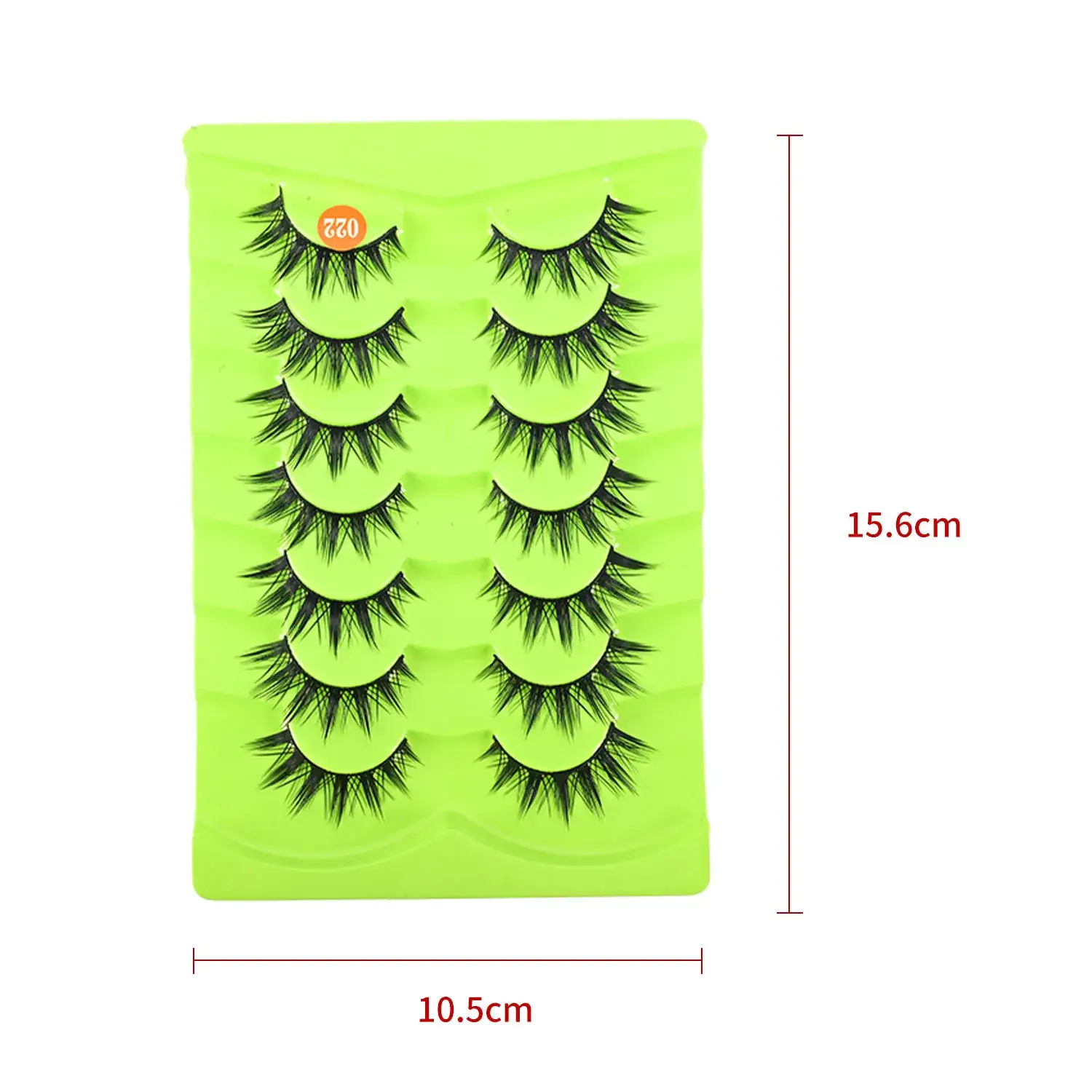 Acrylic False Eyelashes 12mm 8mm Set — feature 6