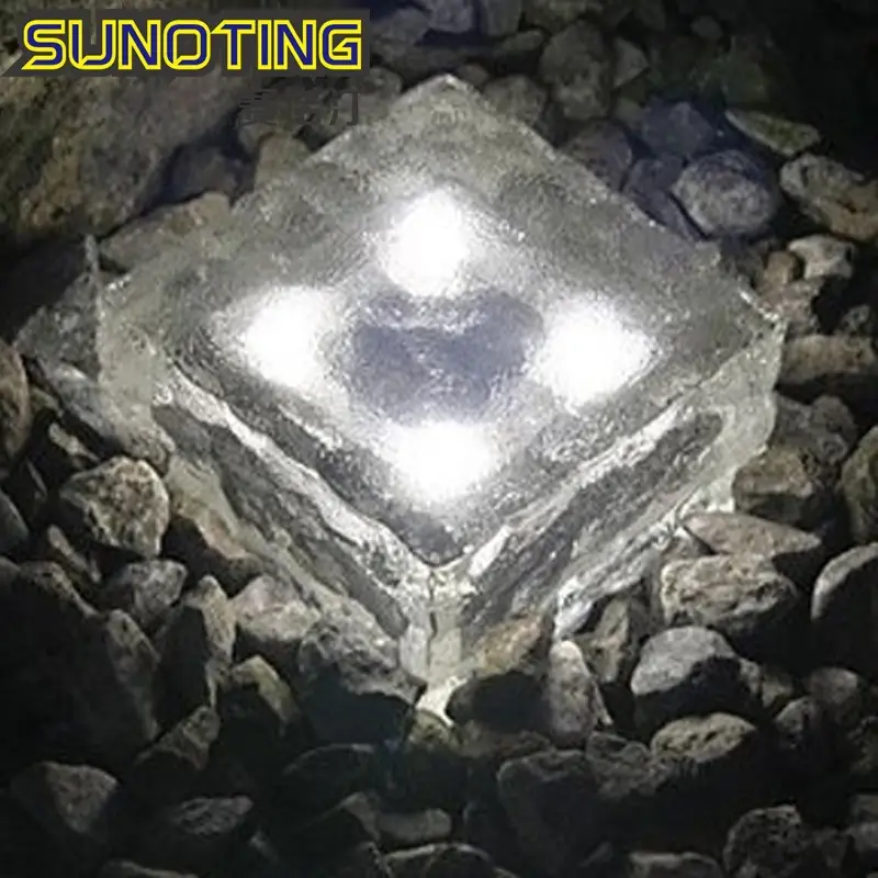6 LED Solar Ice Tile Light for Garden & Outdoor Use - Image 3