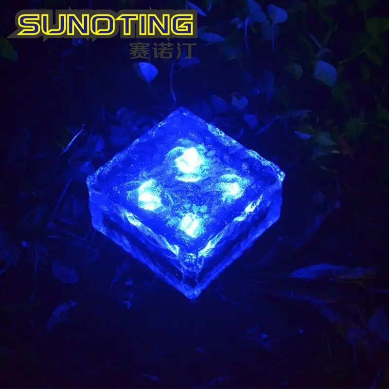 6 LED Solar Ice Tile Light for Garden & Outdoor Use - Image 5