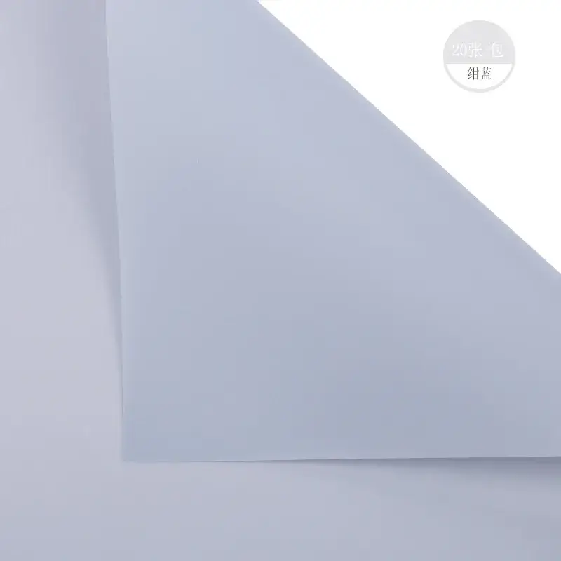 Soft Matte Wrapping Paper Solid Blue 200g - Image 20