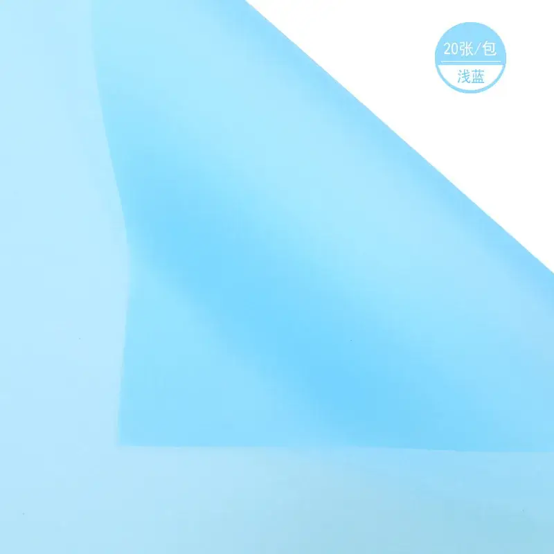 Soft Matte Wrapping Paper Solid Blue 200g - Image 28