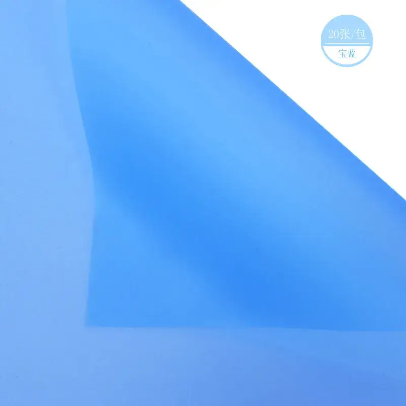Soft Matte Wrapping Paper Solid Blue 200g - Image 6