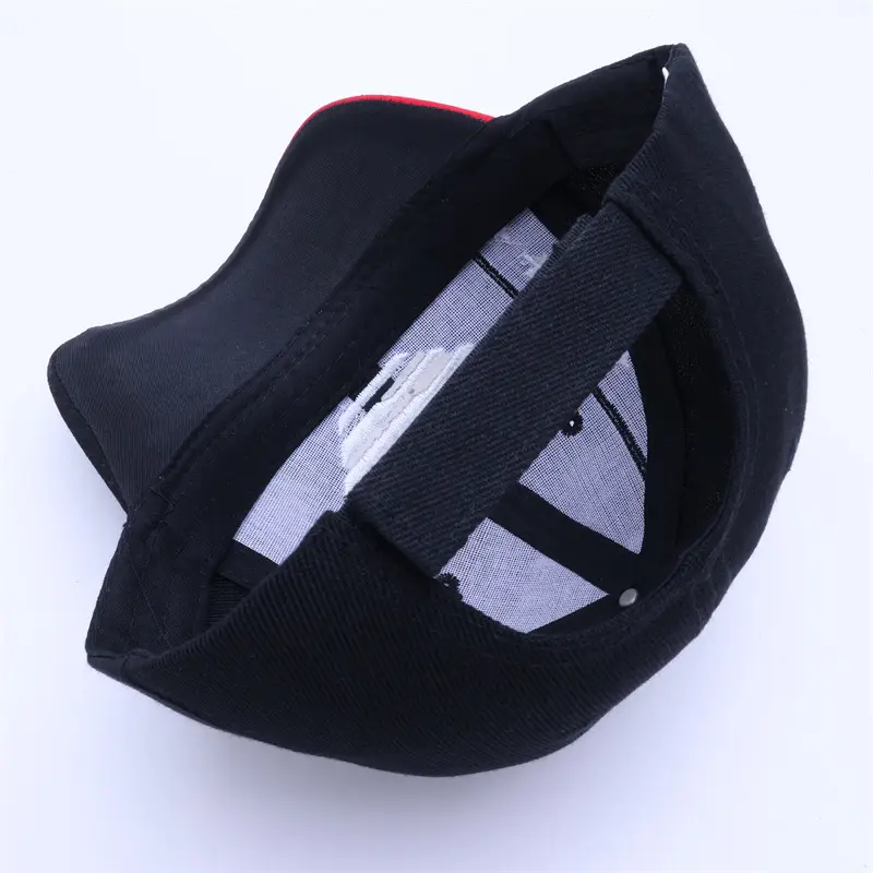 Men's Red Black Canada Logo Baseball Cap — feature 46