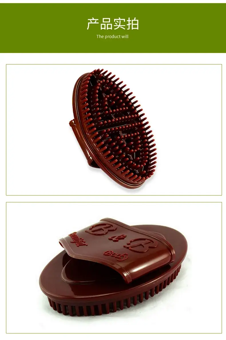 Green Oval Massage Brush for Body Beauty Salon — feature 14