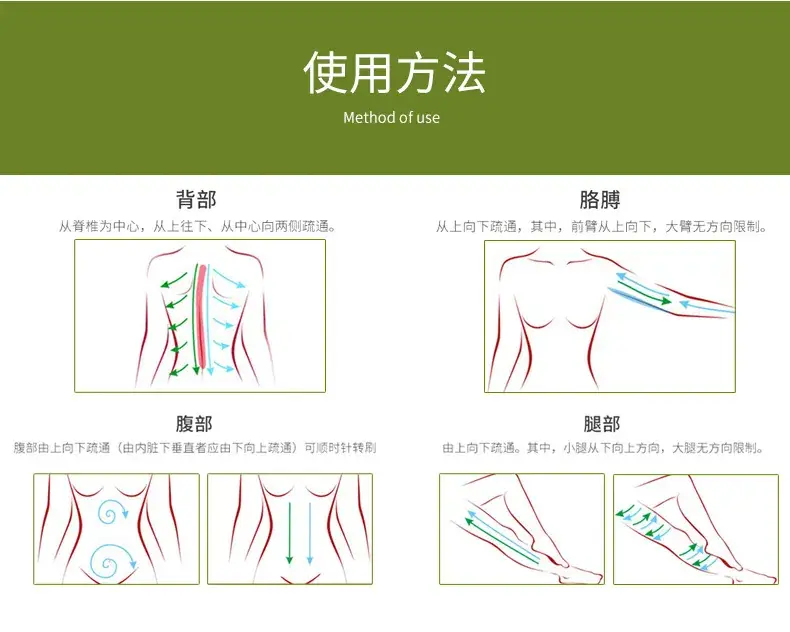 Green Oval Massage Brush for Body Beauty Salon — feature 31