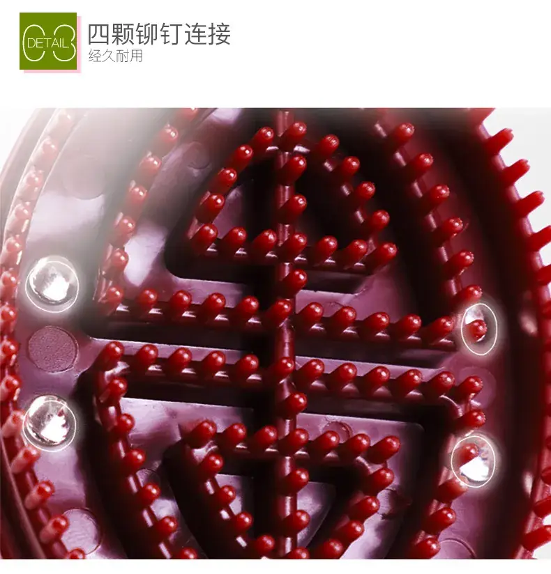 Green Oval Massage Brush for Body Beauty Salon — feature 9