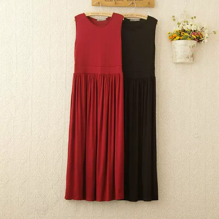 Women's Korean Style High Waist Pleated Strap Dress Grey — feature 11