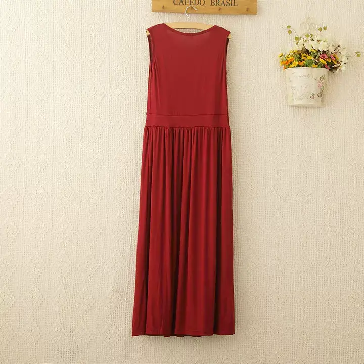 Women's Korean Style High Waist Pleated Strap Dress Grey — feature 17