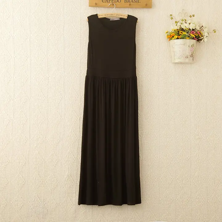 Women's Korean Style High Waist Pleated Strap Dress Grey - Image 4