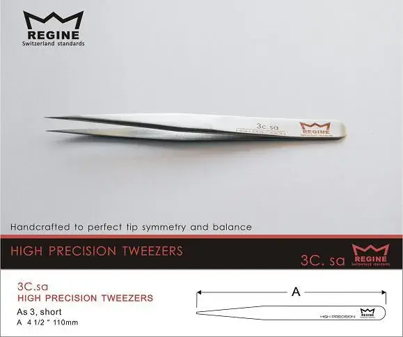 High Precision Stainless Steel Tweezers Anti-Magnetic Frosted