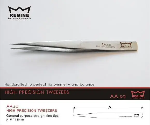 High Precision Stainless Steel Tweezers Anti-Magnetic Frosted - Image 2