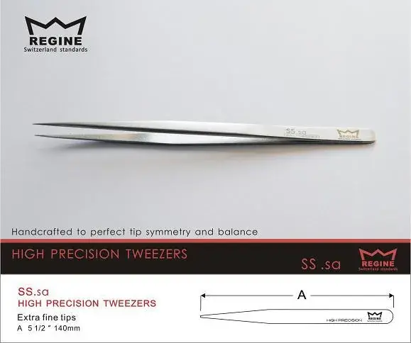 High Precision Stainless Steel Tweezers Anti-Magnetic Frosted - Image 3