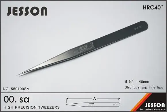 High Precision Stainless Steel Tweezers Anti-Magnetic Frosted - Image 4