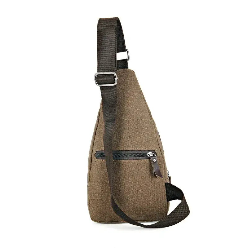 Korean Men's Canvas Chest Bag Multi-Use Sports - Image 3
