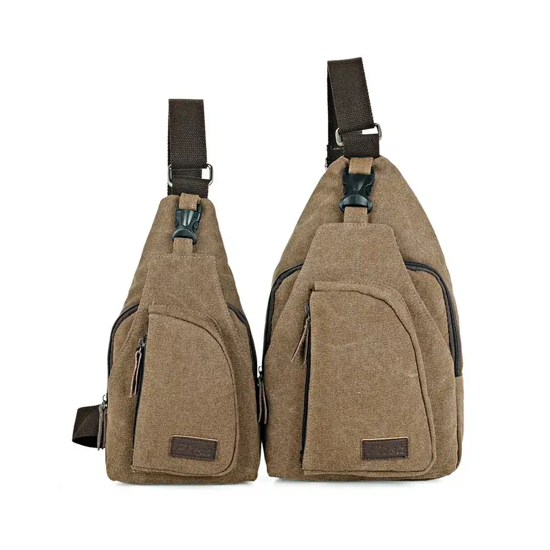 Korean Men's Canvas Chest Bag Multi-Use Sports - Image 5