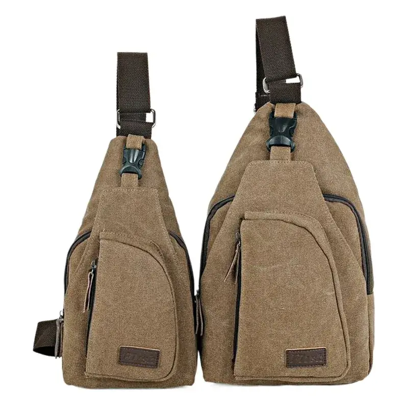 Korean Men's Canvas Chest Bag Multi-Use Sports