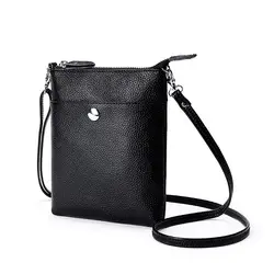 Purple Leather Shoulder Bag for Women with Zip Closure — feature 8