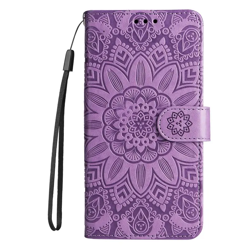 Apple Phone Case with Embossed Sunflower Design - Image 4