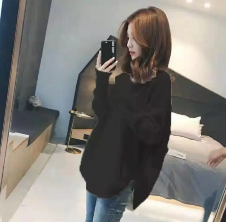 Women's Knitted V-Neck Pullover Sweater Spring Autumn Winter - Image 4