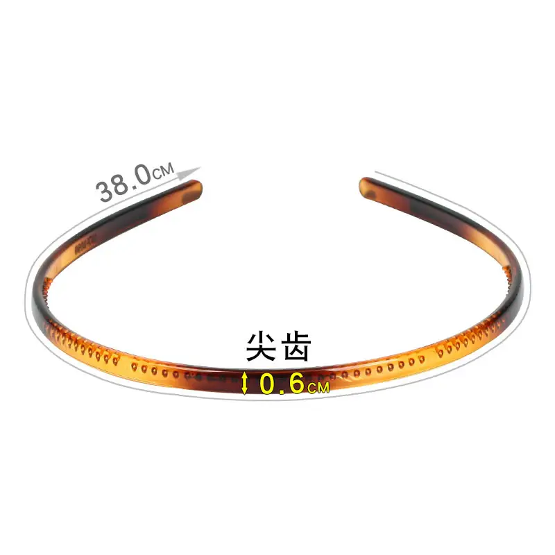 Acrylic Toothed Hair Hoop for Women 38cm