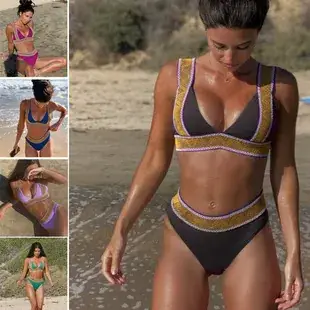 Women's Maroon Split Bikini 2018 Swimwear — feature 4