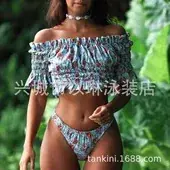 Women's Maroon Split Bikini 2018 Swimwear — feature 8