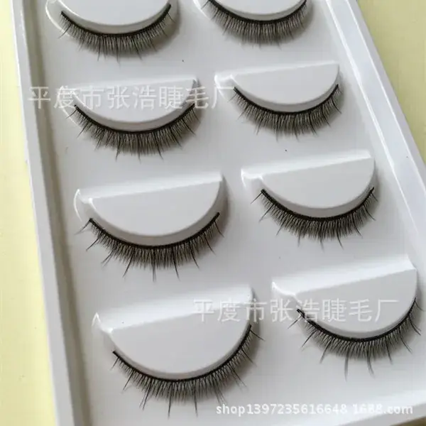 Natural Cross Style False Eyelashes 5 Pairs Set - Image 2