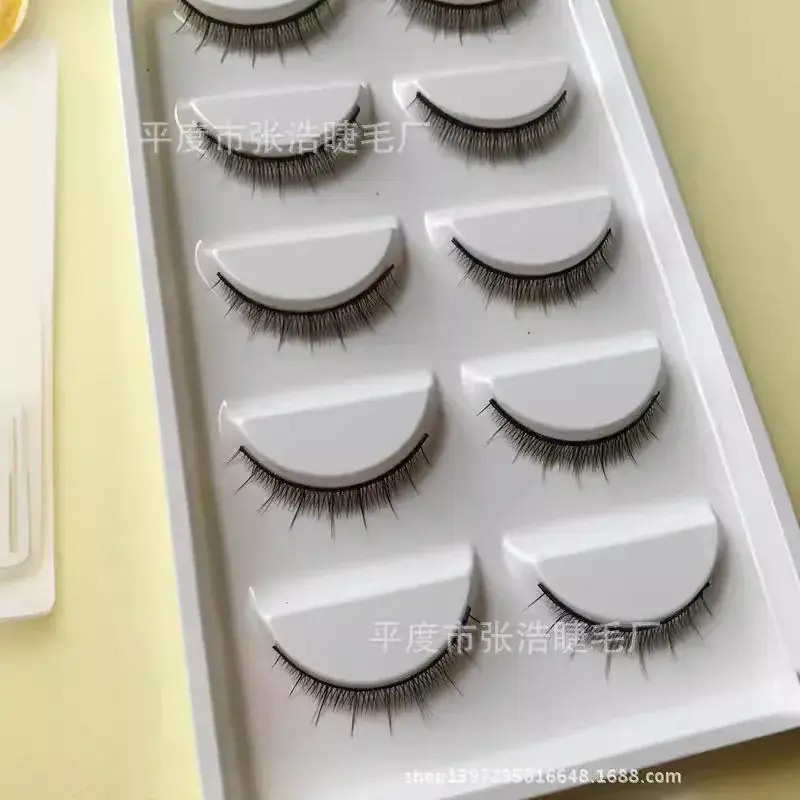 Natural Cross Style False Eyelashes 5 Pairs Set - Image 4