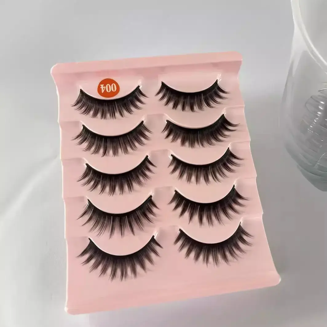 5 Pairs of False Eyelashes for Makeup Stage Performance - Image 8