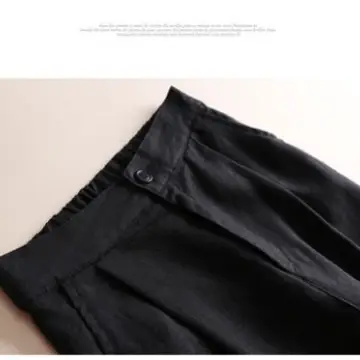 2023 Women Linen Wide Leg Pants OL Loose Ankle - Image 11