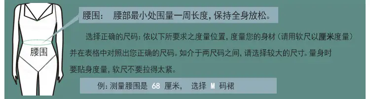 腰围测量图