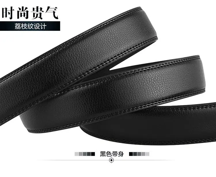 Men's Black Leather Belt with Gold Eagle Buckle β feature 10