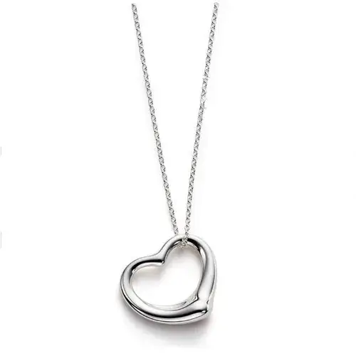 925 Sterling Silver Heart Pendant Necklace for Men Women — feature 10